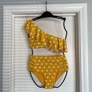 Yellow polka dot bikini